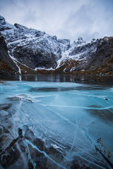 Lac gelé en Norvège