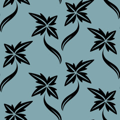 Fototapeta na wymiar Seamless floral pattern - wallpaper