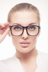 portrait of business woman in glasses