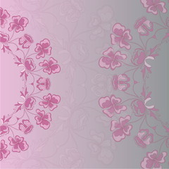 Card design. Stylized vector drawing