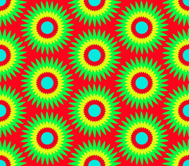 Fototapeta na wymiar Sunflower colorful pattern