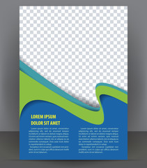 Magazine, flyer, brochure and cover layout design template