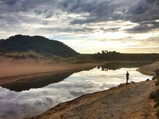 mirror river with fisher 