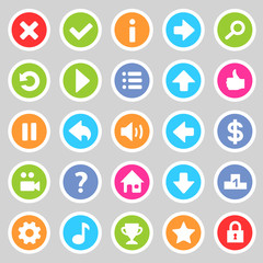 Flat game icons 8