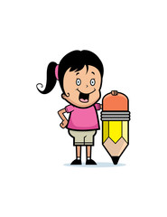 Girl Pencil