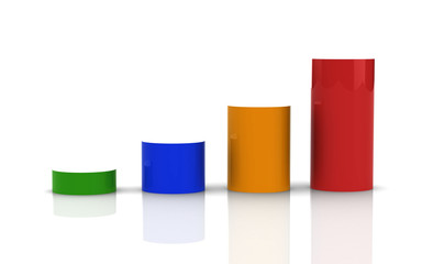 Chart and Business Growth (high resolution 3D image)