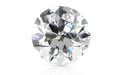 diamond on white background