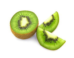 Fototapeta premium kiwi fruit on white background