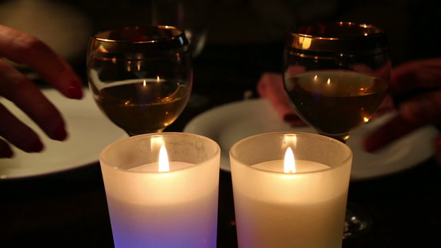 celebration at candle light
