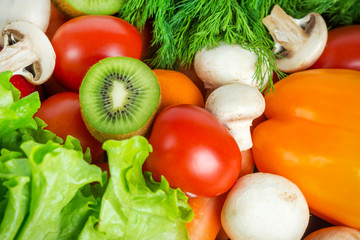 Fruits and vegetables