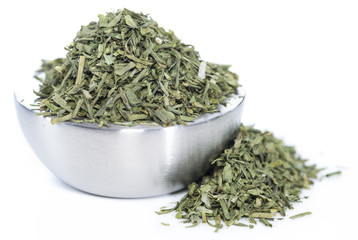 Dried Chive (isolated on white)