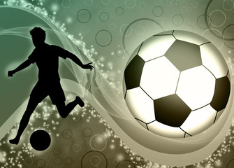 Obraz premium Tło piłki nożnej lub piłki nożnej