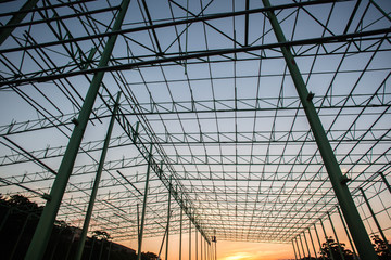 Construction Steel Frame Warehouse Building Structure