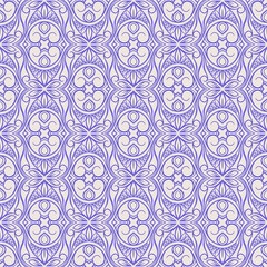 purple floral pattern with swirls