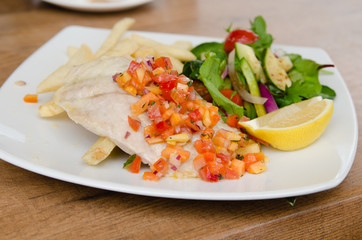 白身魚のソテー