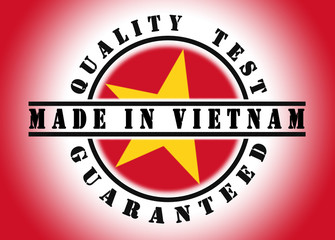 Quality test guaranteed stamp