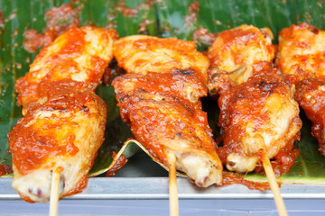 Grilled Chicken Wing with Spicy Sauce