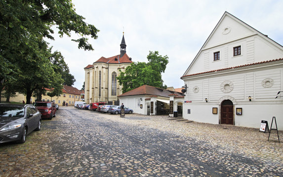 Church of St. Rochus and monastery brewery. Strahov Monastery in