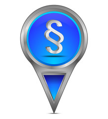 Pin Pointer mit Paragraph Symbol