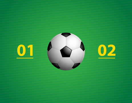 background with a special soccer ball