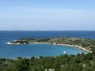 The Kosirina bay of the island Murter in Croatia