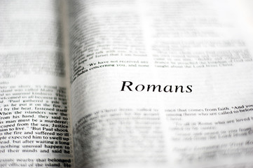 Book of Romans - obrazy, fototapety, plakaty