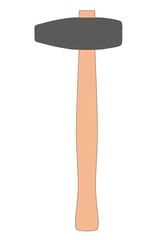 cartoon image of blacksmith hammer