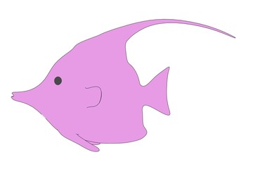 cartoon image of tropical fish
