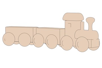 cartoon image of wooden toy