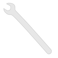 cartoon image of wrench tool