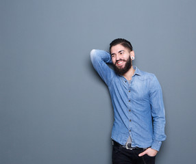 Man with beard smiling