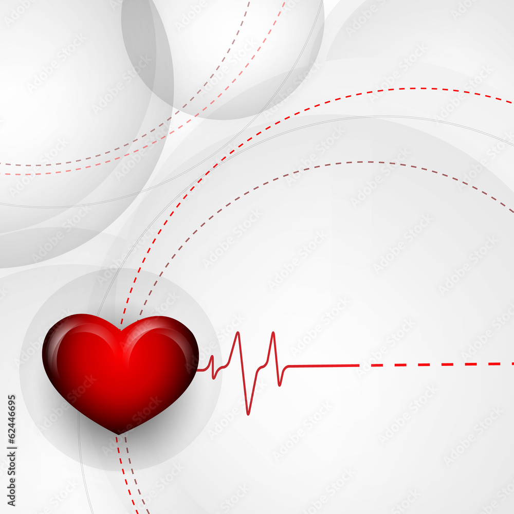 Poster vector background with pulse