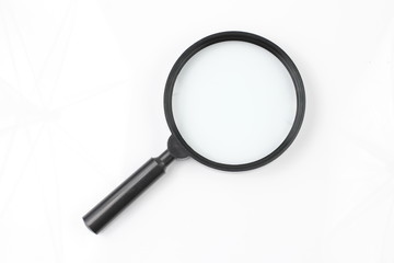 Magnify Glass on White background