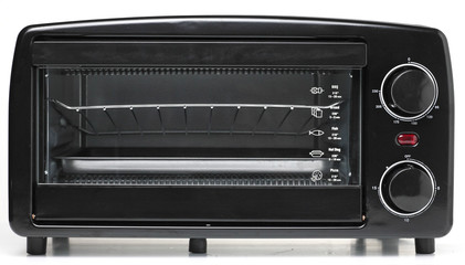 Fototapeta premium Black Electric Oven on White background