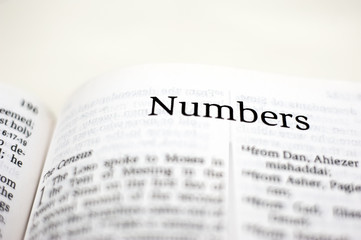 Obraz premium Book of Numbers