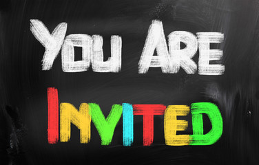 You Are Invited Concept