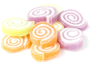 Colorful Candy Close up White background