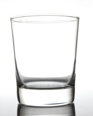 Empty Glass on White background