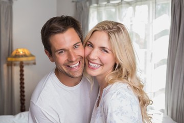 Portrait of a cheerful young couple