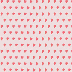 Seamless pattern with hearts.