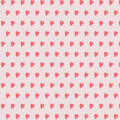 Seamless pattern with hearts.