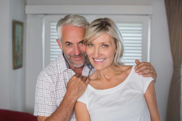 Portrait of a happy mature couple smiling