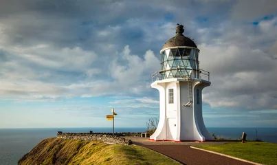 Foto op Plexiglas Cape Reinga Lighthouse, noordrand van Nieuw-Zeeland © Sunreal