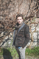 young handsome fashion model man