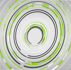 Abstract technology circles background, dynamic illustration.