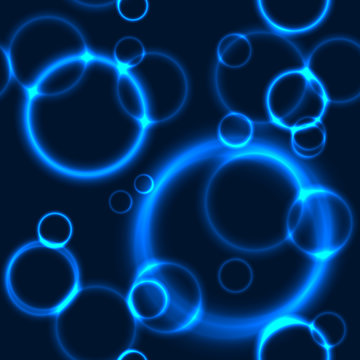 Glow Blue Circles