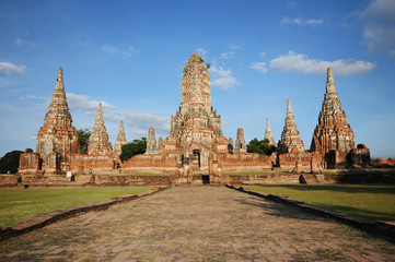 beautiful Wat Chaiwatthanaram in Ayutthaya, Thailand