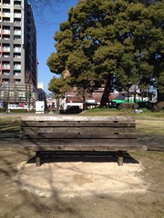 Obraz premium 公園の椅子