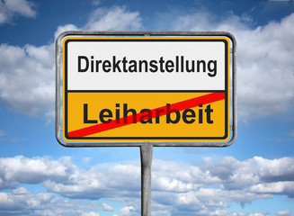 Direktanstellung / Leiharbeit