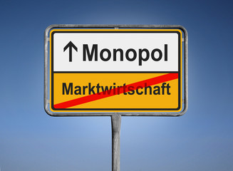 Obraz premium Monopol / Marktwirtschaft
